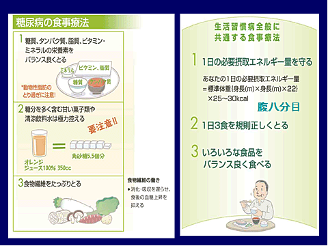 生活習慣病（高血圧・高脂血症・糖尿病）の食事療法